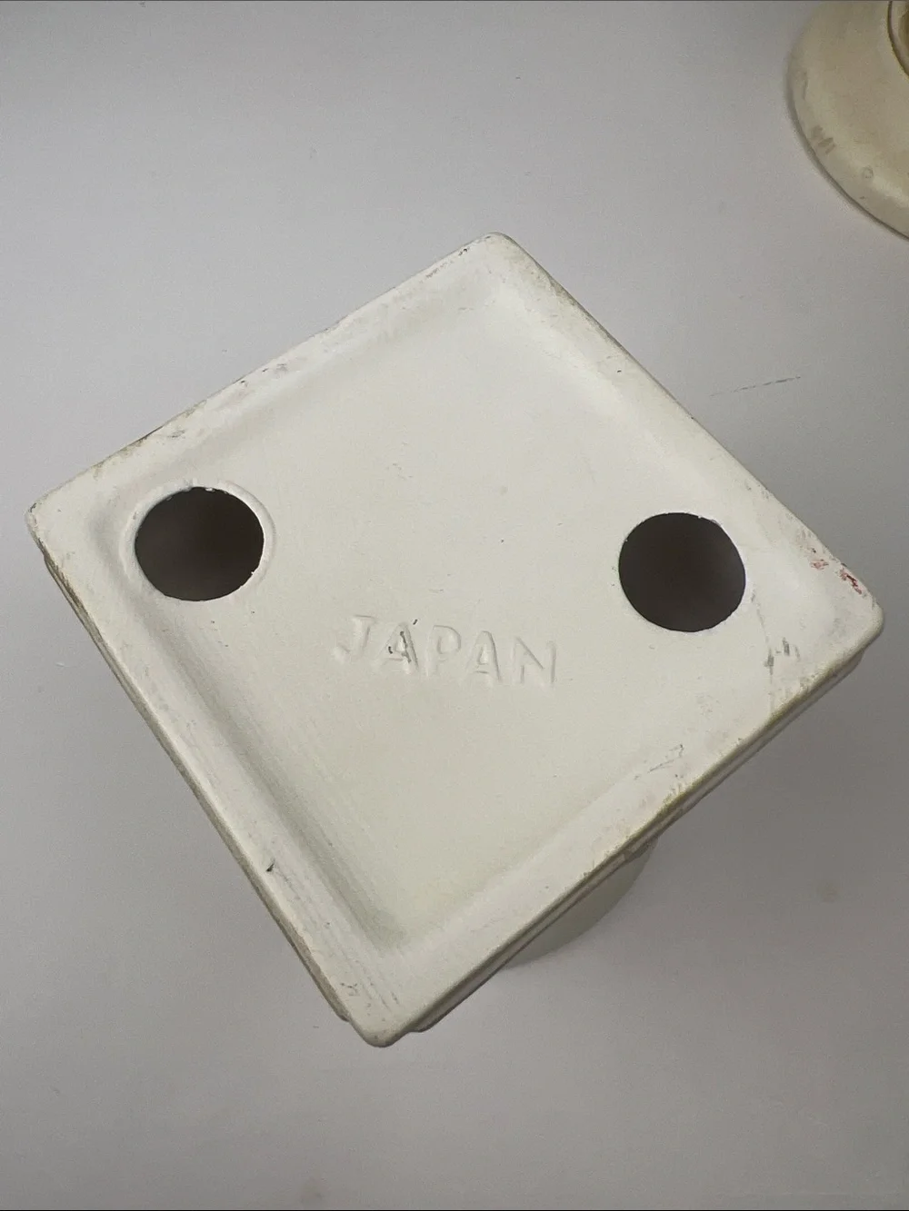 Vtg Mid Century Japanese Ceramic Candle Holders - Wolin & Stamped Japan
